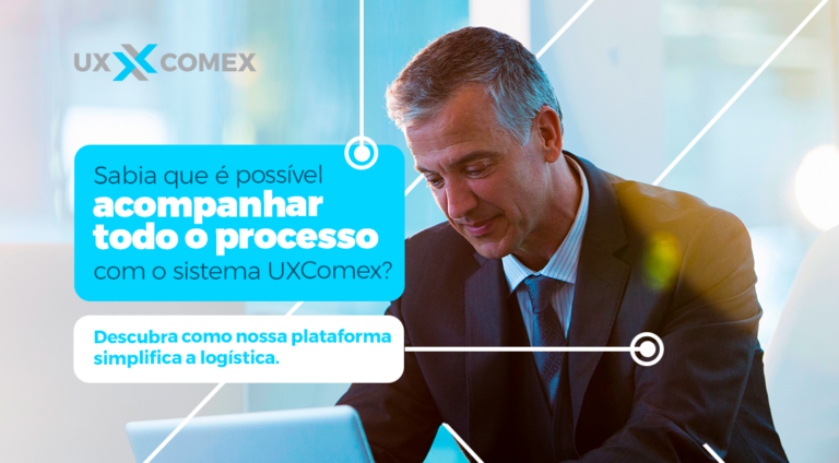 Acompanhe todo o processo da sua carga com o sistema UXComex!